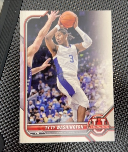 2021-22 Bowman University #88 Ty Ty Washington — front