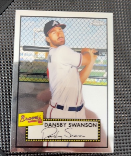 2021 Topps Chrome Platinum Anniversary #241 Dansby Swanson — front