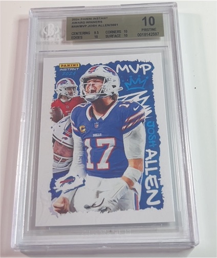 2024 Panini Instant Award Winners #AW-MVP Josh Allen — front