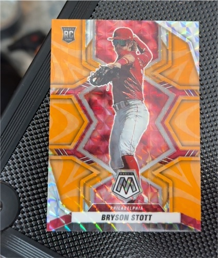 2022 Panini Mosaic #272 Bryson Stott Reactive Orange Mosaic — front