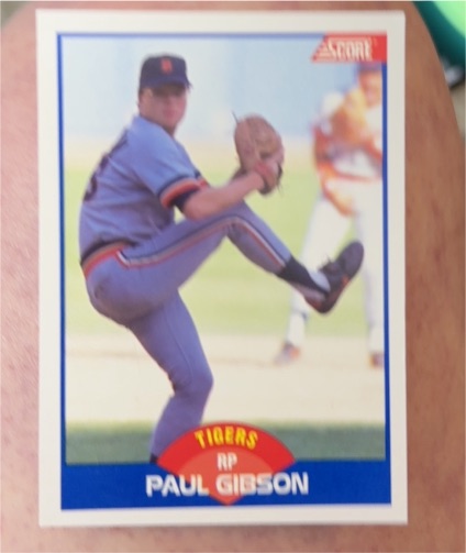 1989 Score #595 Paul Gibson — front