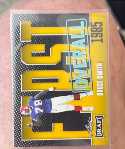 2023 Leaf Draft First Overall 1985 Bruce Smith #5 — front