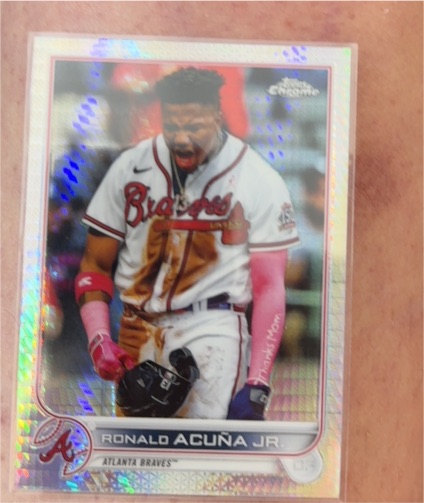 2022 Topps Chrome #165 Ronald Acuna Jr. — front