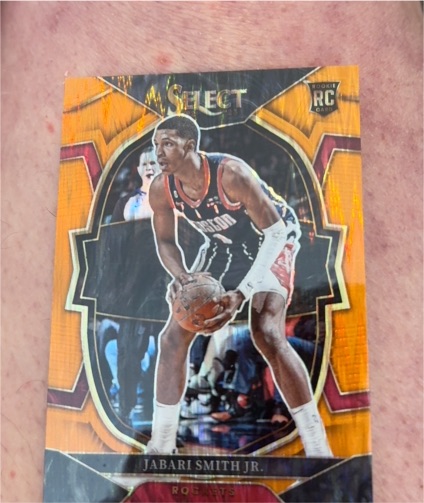 2022-23 Panini Select #69 Jabari Smith Jr. Orange Flash Prizm — front