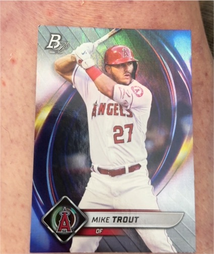 2022 Bowman Platinum #90 Mike Trout — front