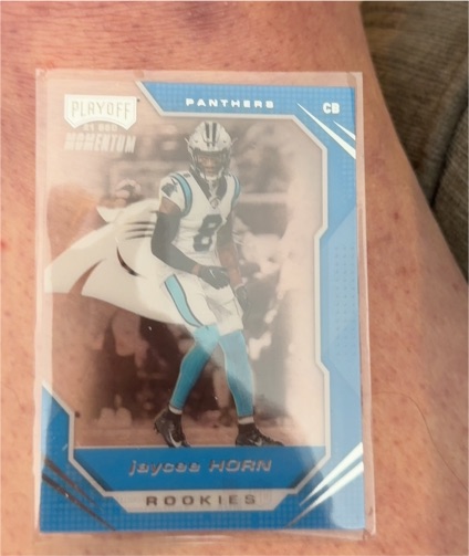 2021 Panini Chronicles Playoff Momentum Rookies #PMR-33 Jaycee Horn — front