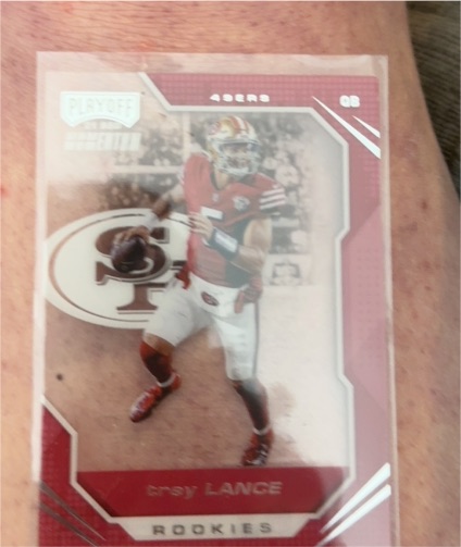 2021 Panini Chronicles Playoff Momentum #PMR-3 Trey Lance — front