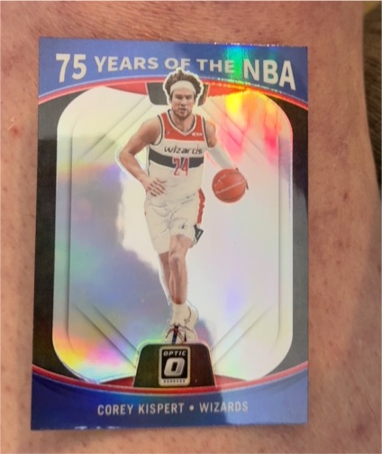 2021-22 Donruss Optic 75 Years of the NBA #48 Corey Kispert — front