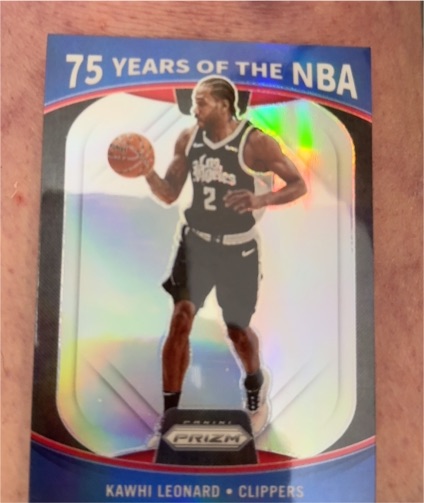 2021-22 Panini Prizm 75 Years of the NBA #2 Kawhi Leonard — front