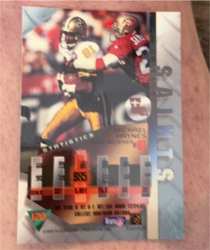 1995 Collector's Edge Nitro 22K #139 Michael Haynes — front