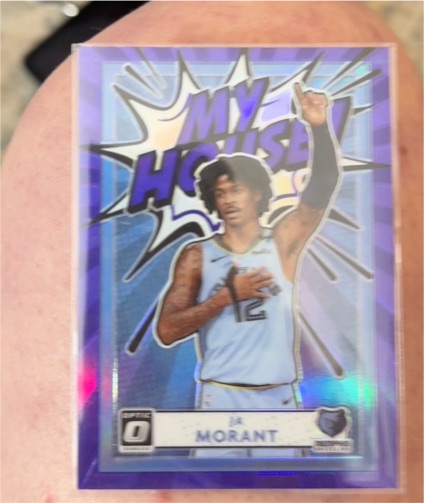 2020-21 Donruss Optic #3 Ja Morant My House Purple Prizm — front