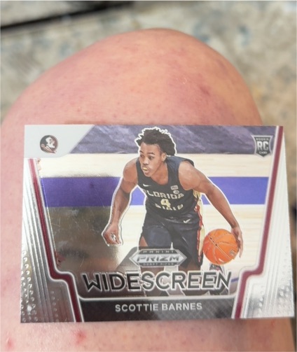 2021-22 Panini Prizm Draft Picks #4 Scottie Barnes Widescreen Rookie Card — front
