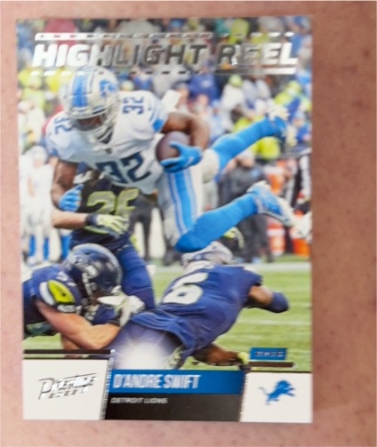 2022 Panini Prestige #HR-16 D'Andre Swift Highlight Reel — front