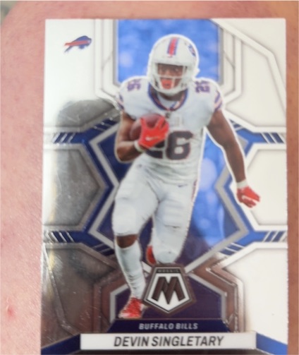 2022 Panini Mosaic #24 Devin Singletary — front