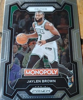 2023-24 Panini Prizm Monopoly #8 Jaylen Brown — front