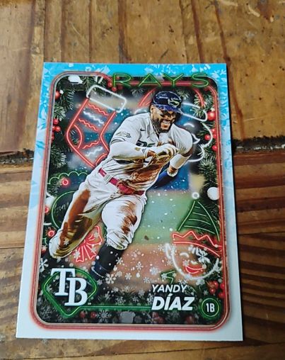 2024 Topps Holiday #H17 Yandy Diaz — front
