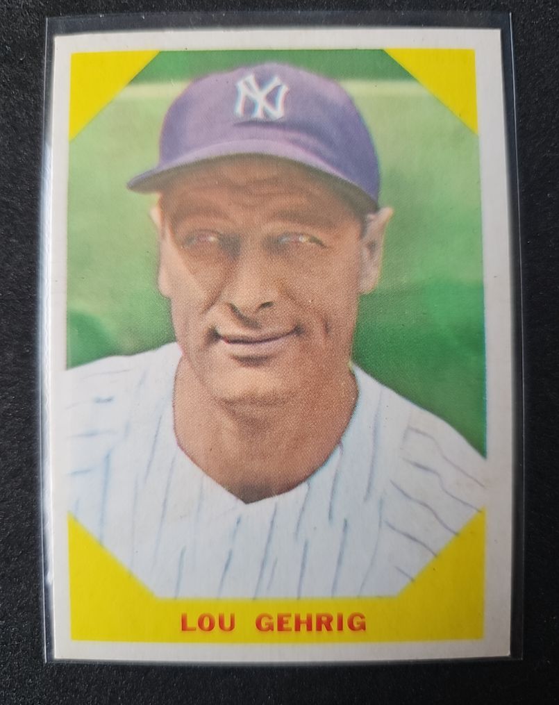 1960 Fleer Baseball Greats #28 Lou Gehrig — front