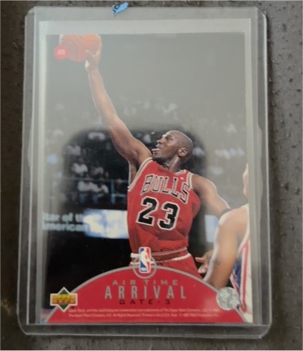 1997-98 Upper Deck Air Time Arrival #AT3 Michael Jordan — front