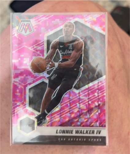 2020-21 Panini Mosaic #79 Lonnie Walker IV Pink Camo — front