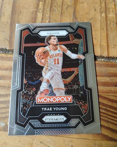2023-24 Panini Prizm Monopoly #4 Trae Young — front