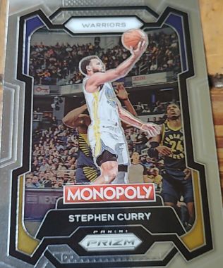 2023-24 Panini Prizm Monopoly #28 Stephen Curry — front