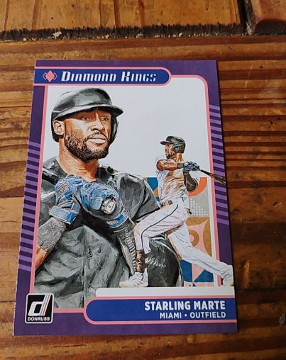 2021 Donruss Diamond Kings #17 Starling Marte — front