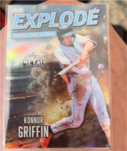 2026 Leaf Metal #EB-24 Konnor Griffin Explode Onto the Scene — front