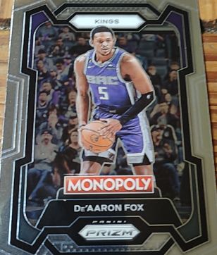 2023-24 Panini Prizm Monopoly #76 De'Aaron Fox — front