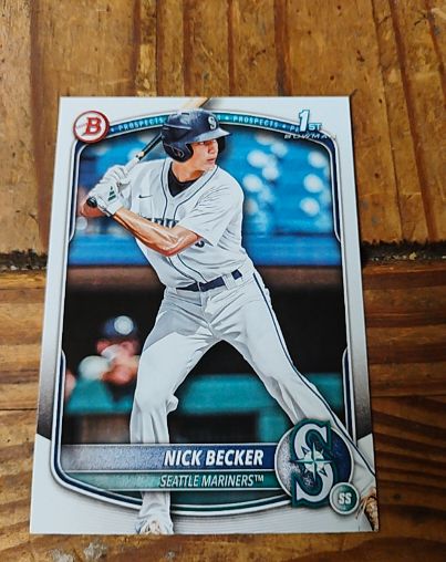 2025 Bowman Draft #BD-100 Nick Becker — front