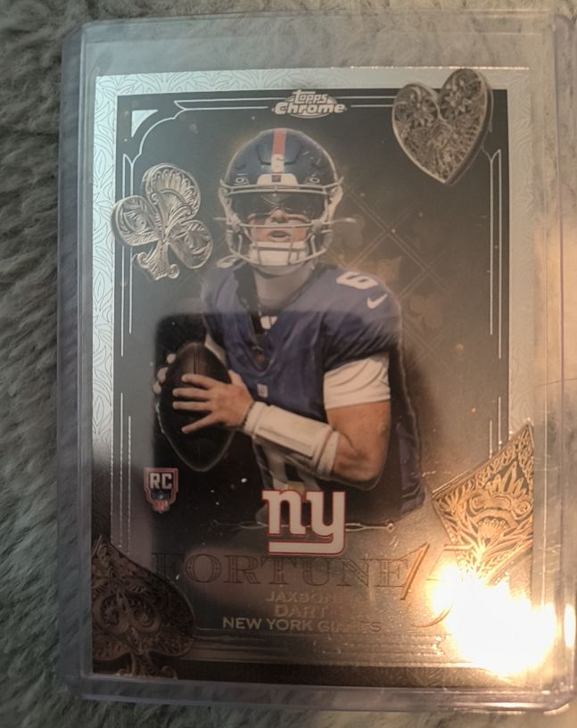 2025 Topps Chrome Fortune 15 #F15-23 Jaxson Dart — front