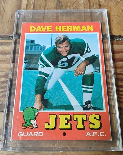 1971 Topps #124 Dave Herman — front