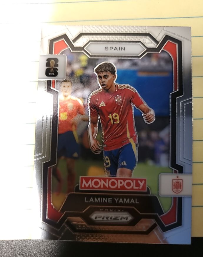 2026 Panini Prizm Monopoly FIFA World Cup #41 Lamine Yamal — front