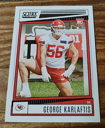 2022 Panini Score #314 George Karlaftis — front