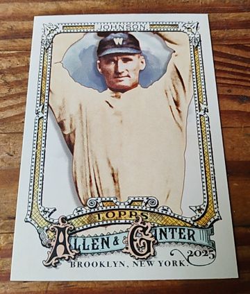 2025 Topps Allen & Ginter #332 Walter Johnson — front