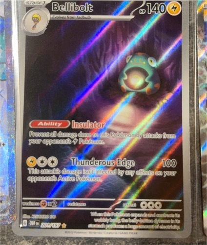 2023 Pokémon SV03: Obsidian Flames #201 Bellibolt Illustration Rare — front