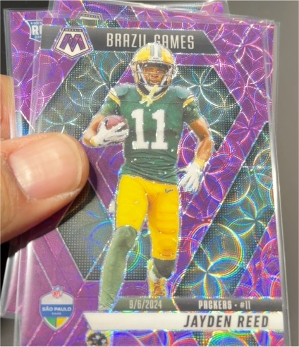 2025 Panini Mosaic #264 Jayden Reed Brazil Games — front