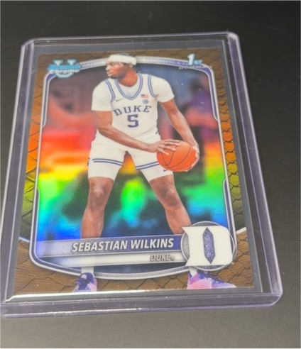 2025-26 Bowman Chrome #BCP-99 Sebastian Wilkins — front