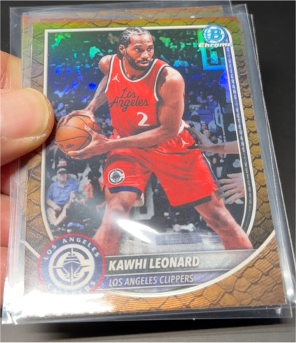 2025-26 Bowman Chrome #BCV-118 Kawhi Leonard — front