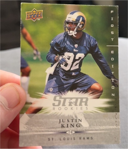 2008 Upper Deck First Edition #216 Justin King — front