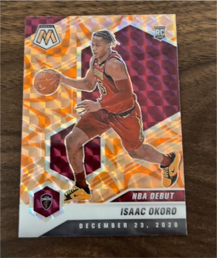 2020-21 Panini Mosaic #271 Isaac Okoro NBA Debut — front