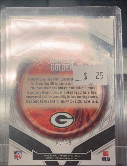 2025 Panini Phoenix #13 Matthew Golden — front
