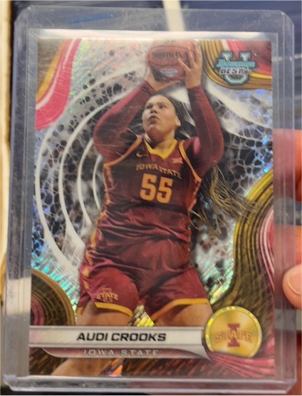 2024-25 Bowman University Best #10 Audi Crooks — front