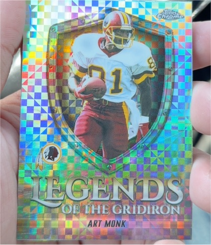 2025 Topps Chrome Legends of the Gridiron #LOG-19 Art Monk — front