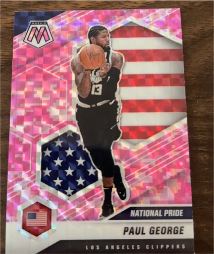 2020-21 Panini Mosaic #255 Paul George — front