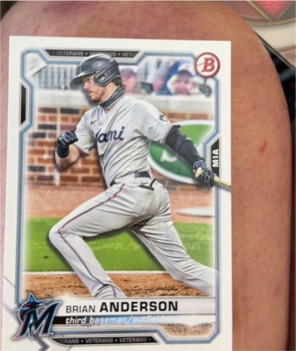 2021 Bowman #12 Brian Anderson — front