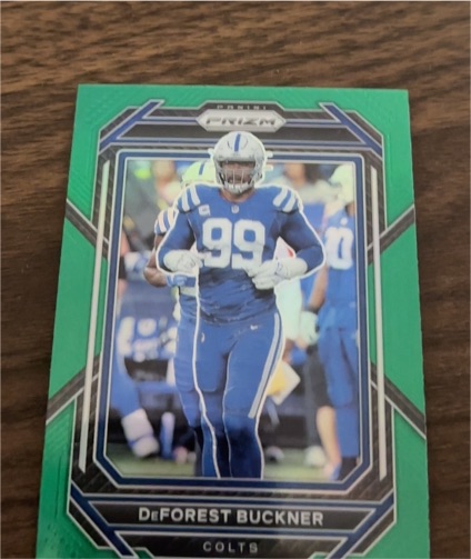 2022 Panini Prizm #126 DeForest Buckner Green Prizm — front