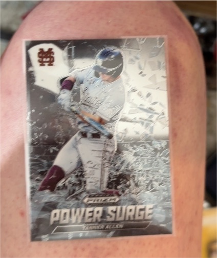 2021 Panini Prizm Draft Picks Power Surge #PS-TA Tanner Allen — front