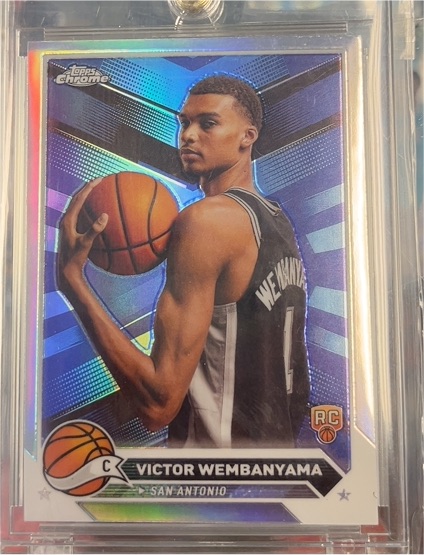 2023-24 Topps Chrome #1 Victor Wembanyama — front