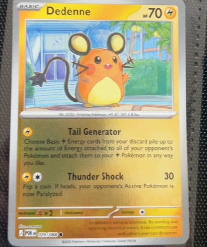 2026 Perfect Order #029 Dedenne — front
