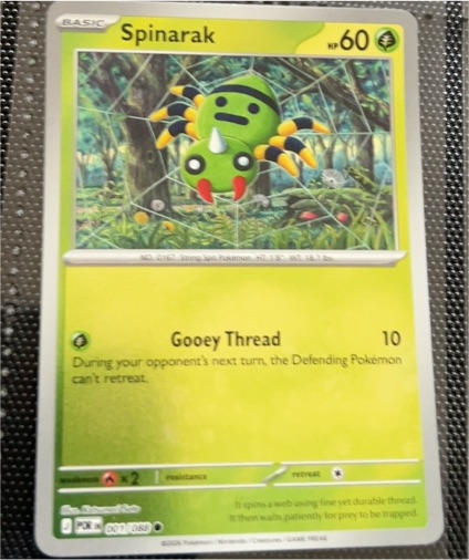 2022 Pokémon Perfect Order #001 Spinarak — front
